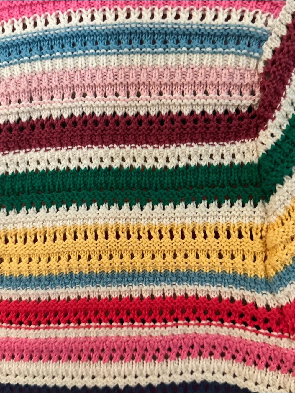 Stripe Open Stitch Cotton
Sweater - Picture 12 of 13